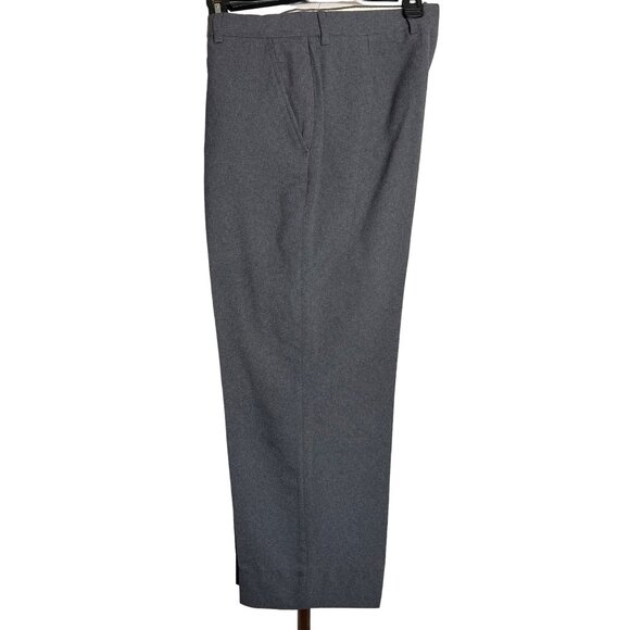 CIATTI dress pants trousers 32 x 25 flat front pockets charcoal wool lined - Picture 1 of 11